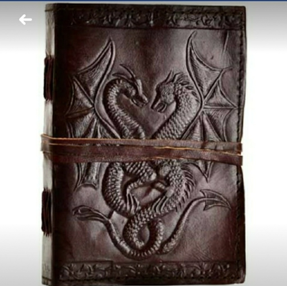 Leather dragon journal